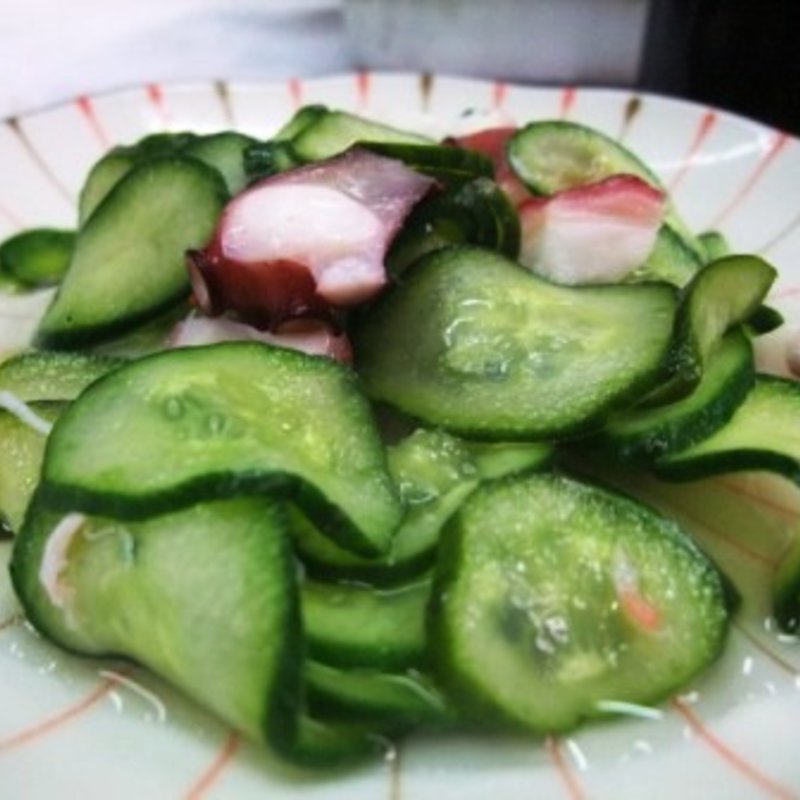 キュウリの酢の物(足立酒店総本店)
