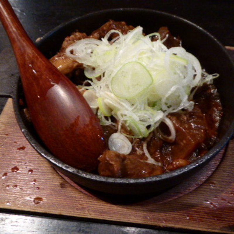 牛スジと下仁田コンニャクの味噌煮込み(軽井沢 川上庵)