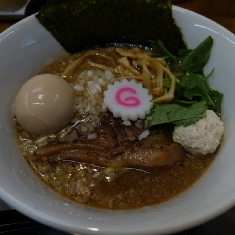 煮干し中華そば(辛っとろ麻婆麺 あかずきん(麺処 鳴声 煮干の奏 改め))