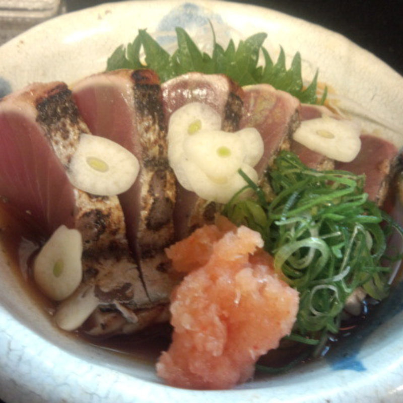 鰹のたたき(辰弥すし （たつやすし）)