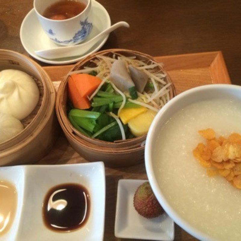 お粥ランチ(農家厨房 肥後橋店)