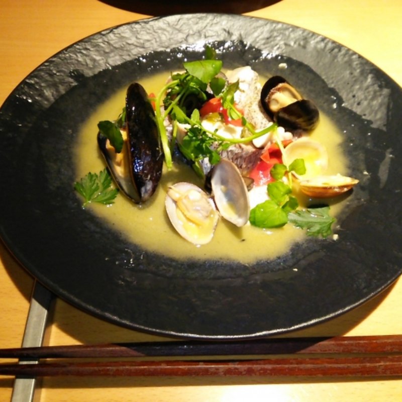 鮮魚とアサリのアックアパッツァ(農家食堂LUONTO（ルオント）)