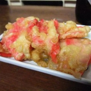 紅しょうが天(近江屋 今津酒店)