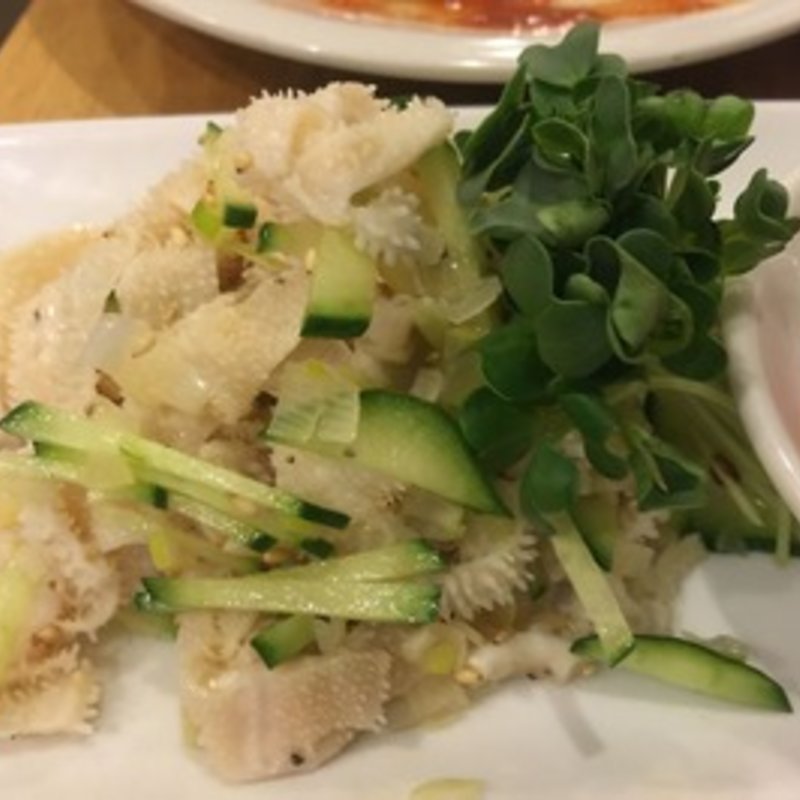 センマイ刺し(焼肉 近江牛肉店 新橋本店)