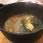 具だくさんのスープ(焼肉 近江牛肉店 新橋本店)