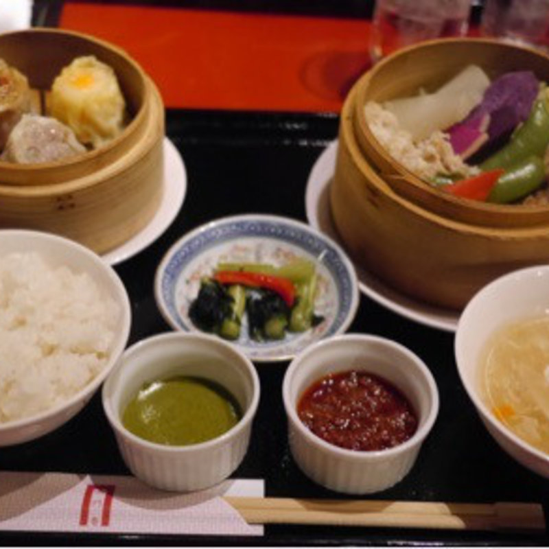  厳選野菜の飲茶御膳(過門香 銀座店)