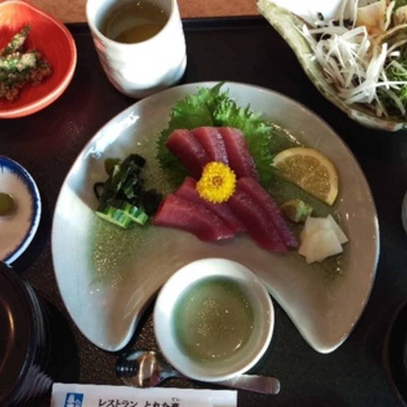 カツオ刺身膳(道の駅　かわうその里すさき )