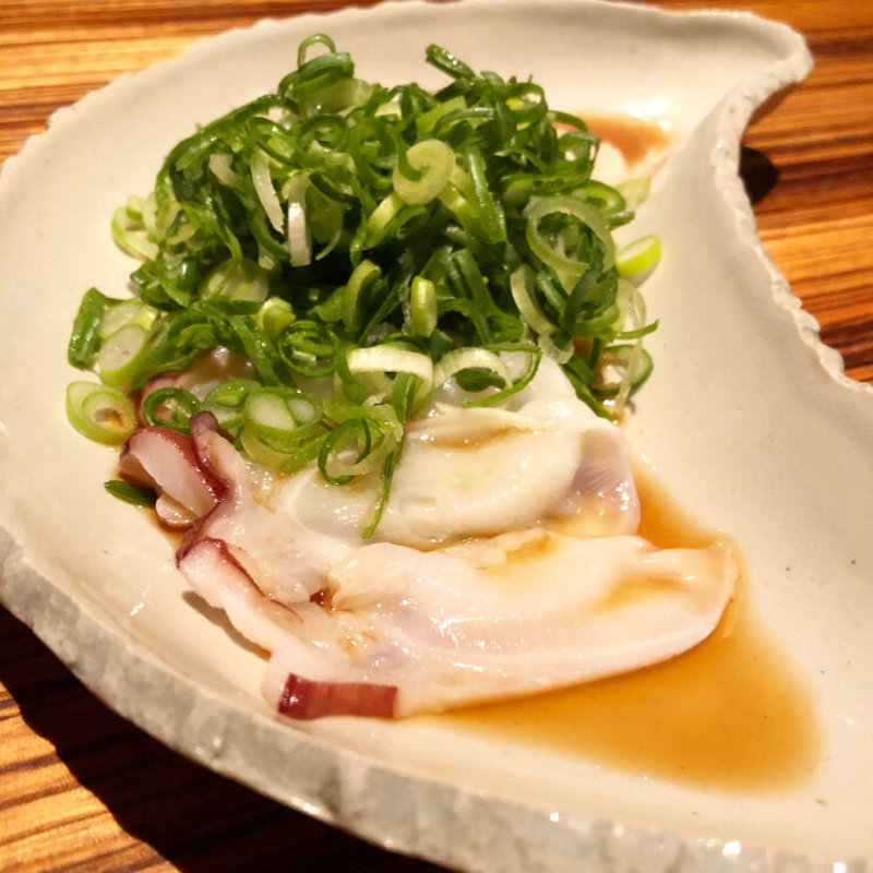 北海蛸を九条葱とぽん酢(高瀬川 くりお )