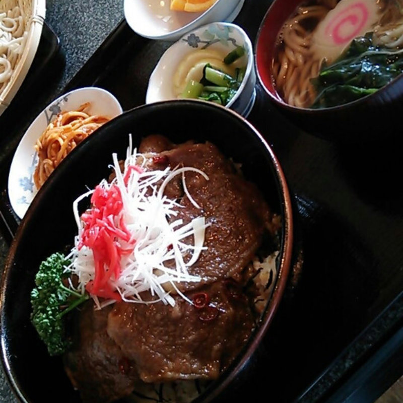 上州和牛カルビ定食(道の駅甘楽お食事処)