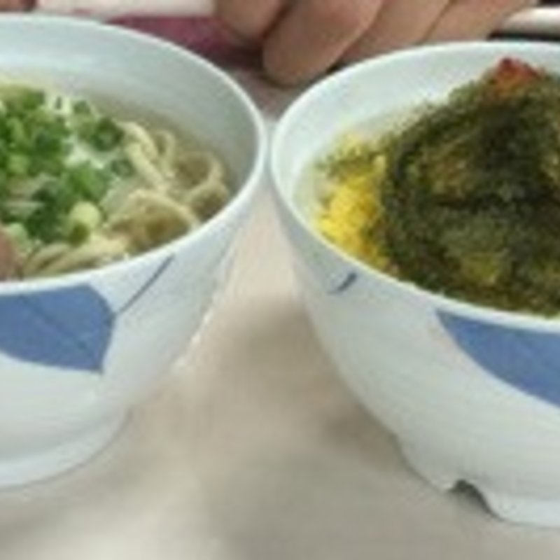 海ぶどう小丼＆沖縄そばのセット(道頓堀 )