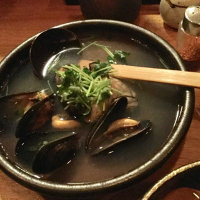ムール貝と牡蠣のおでん(那古野サルーン)