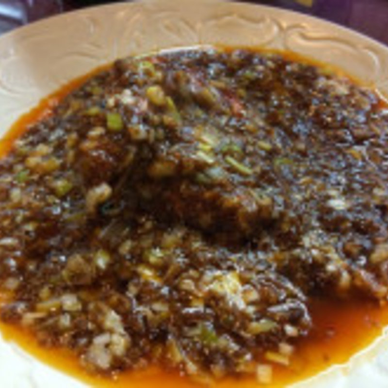 有頭エビのエビチリソース煮込み(酒中花 空心  （シュチュウカ クウシン）)