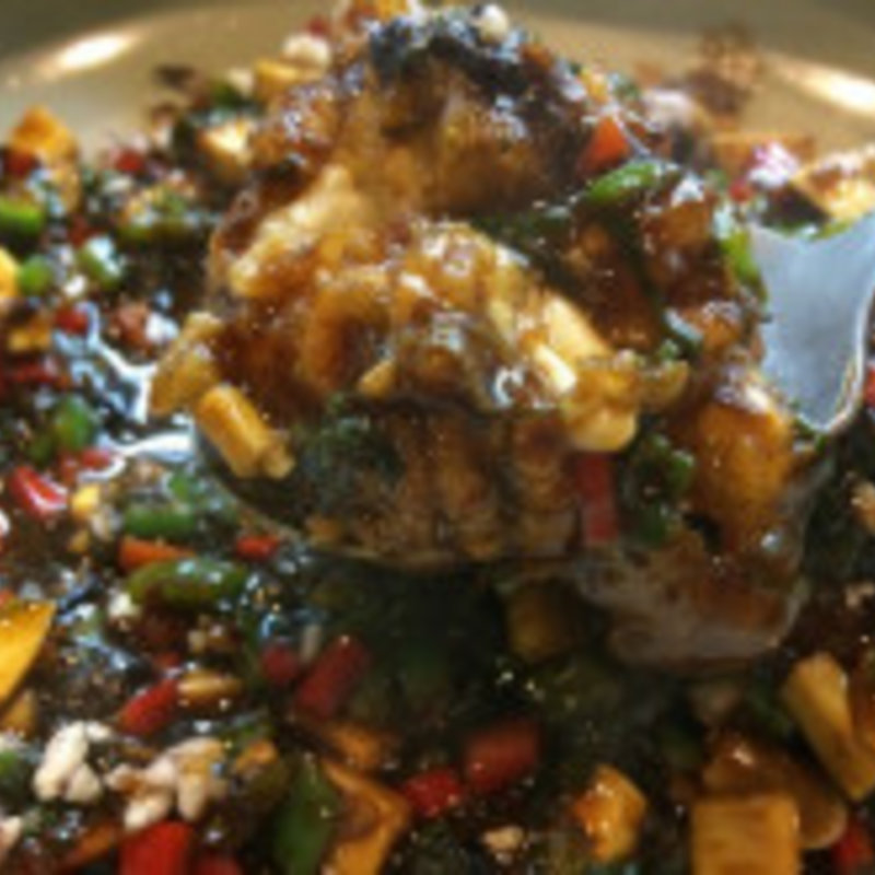 白子のトーチ炒め(酒中花 空心  （シュチュウカ クウシン）)