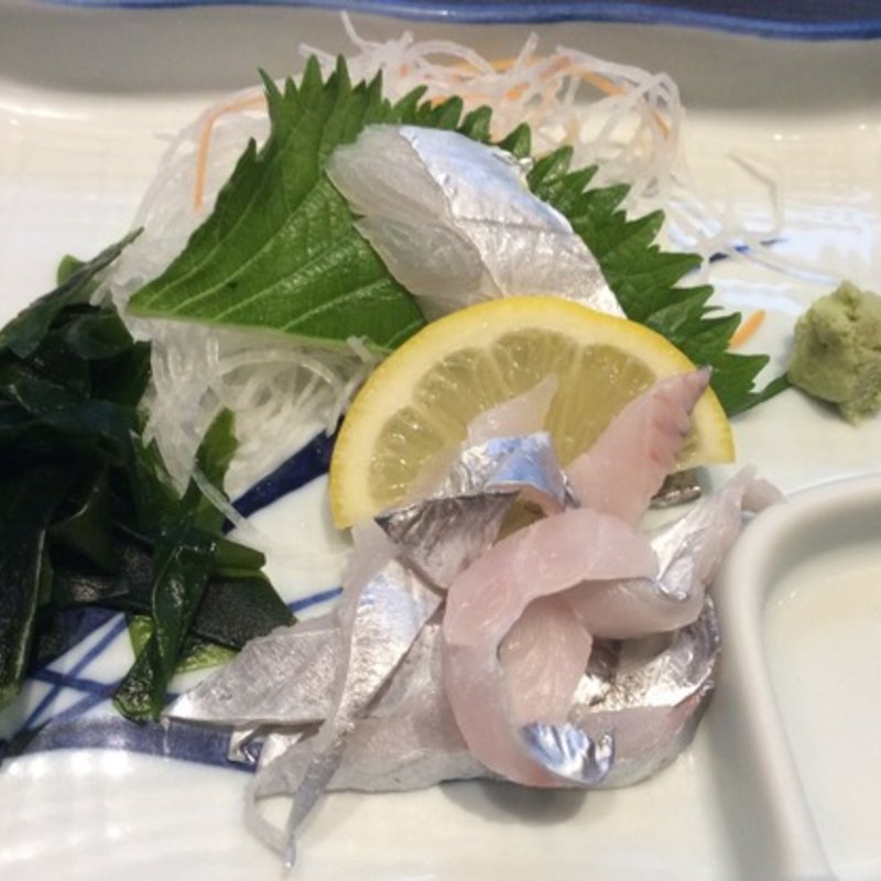 太刀魚の刺身(酒場岩科)