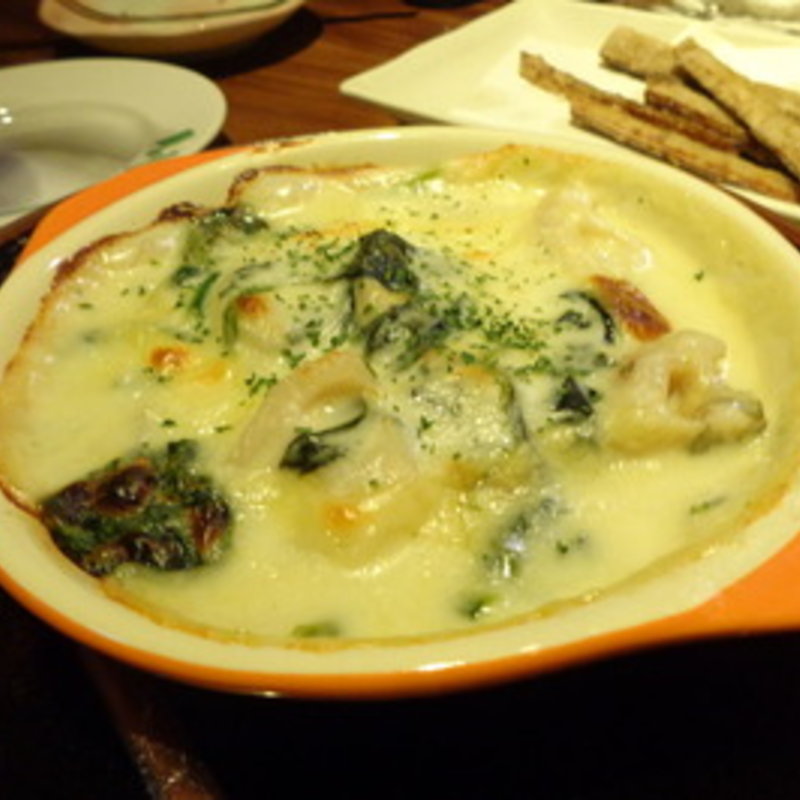 牡蠣クリームグラタン(銀座 いっぱし)