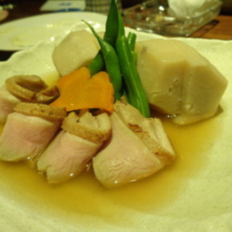 里芋と合鴨の煮物(銀座 いっぱし)