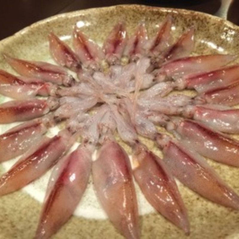 ホタルイカのしゃぶしゃぶ(酒肴旬菜 おおあみ （しゅこうしゅんさい おおあみ）)