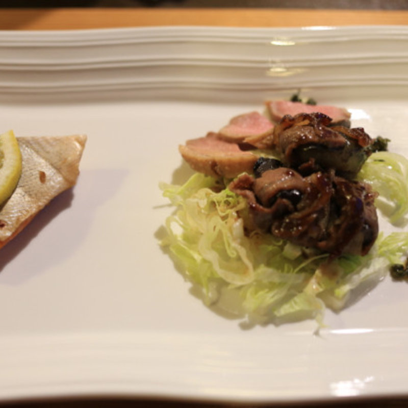 桜ますと鴨肉。(野の庵 （ののあん）)