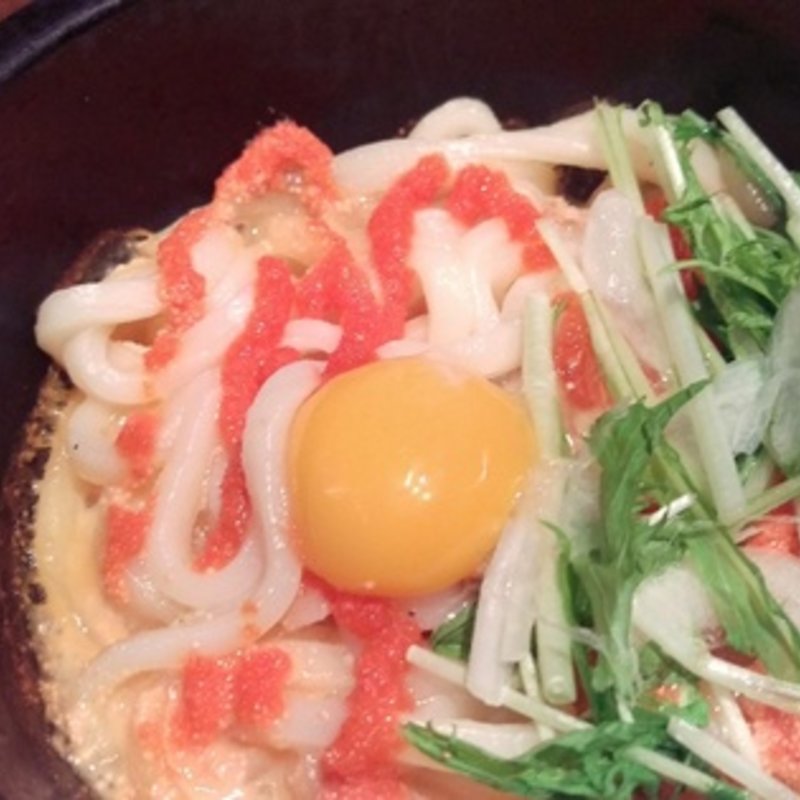 石焼明太カルボうどん(金の蔵Jr. 池袋東口店 )