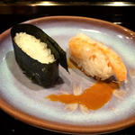海老の塩辛ソース(金寿司)
