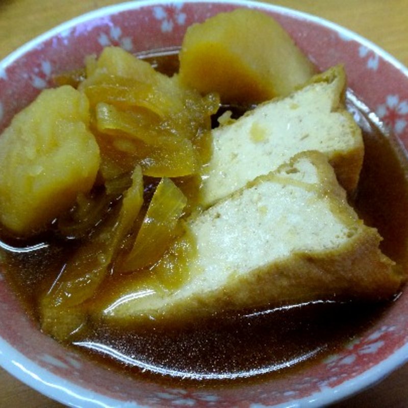 厚揚げとじゃが芋の盛り合わせ(金沢食堂 )