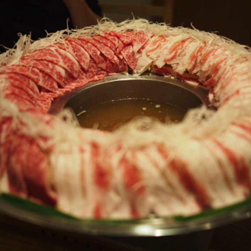 博多炊き鍋コース「特選黒毛和牛（九州）×鹿児島黒豚」(金蔦 銀座店 （キンツタ）)