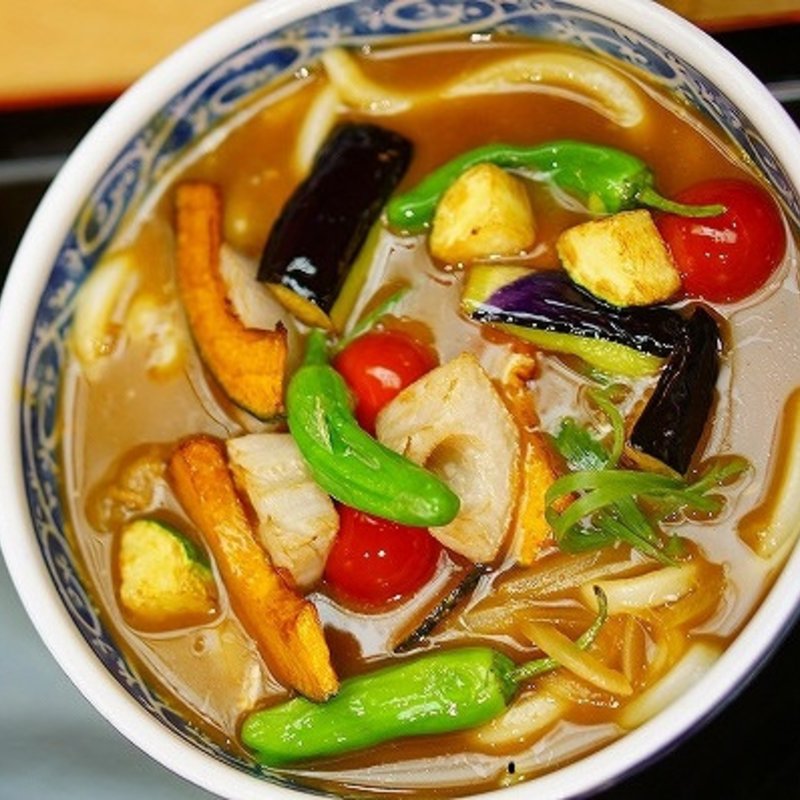 野菜カレーうどん(釜たけ流うどん 駅前食堂 ヨドバシ梅田店)