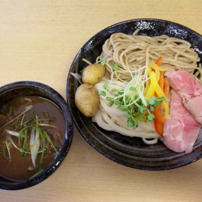 合い盛りカレーとんこつつけ麺(釜揚うどん一紀 )