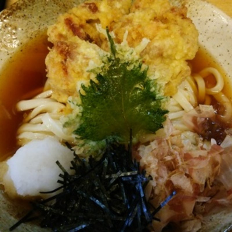 鶏天ぶっかけ(釜揚うどん一紀 )