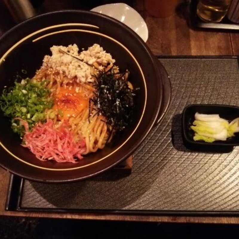 海老辛味噌釜玉ラーメン(釜玉屋 )