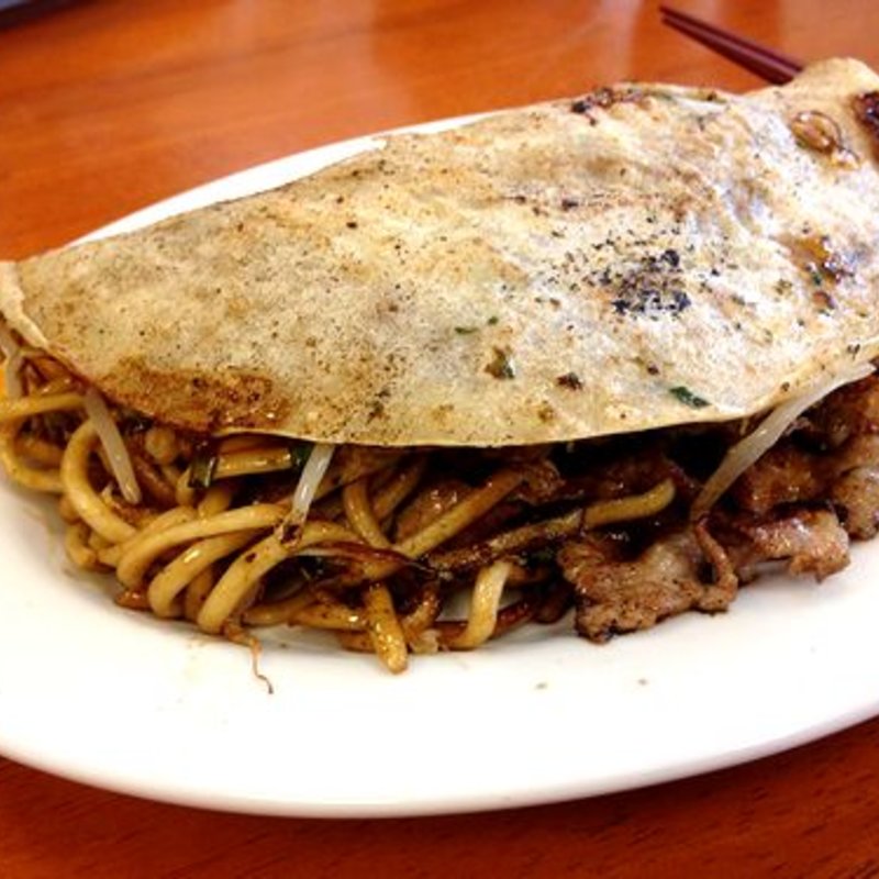 一銭洋食＋全部乗せ(駒や)