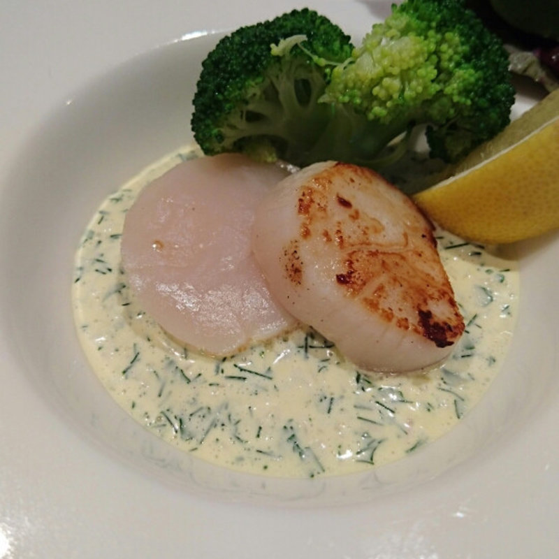 ホタテのグリル(鉄板焼みつい)