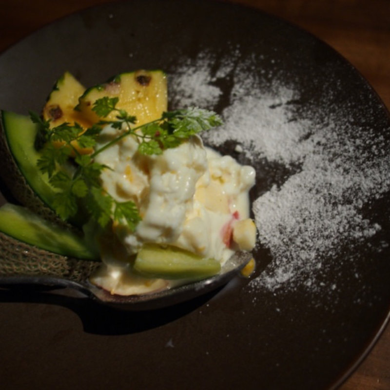 アイス(鉄板焼天 銀座8丁目店)