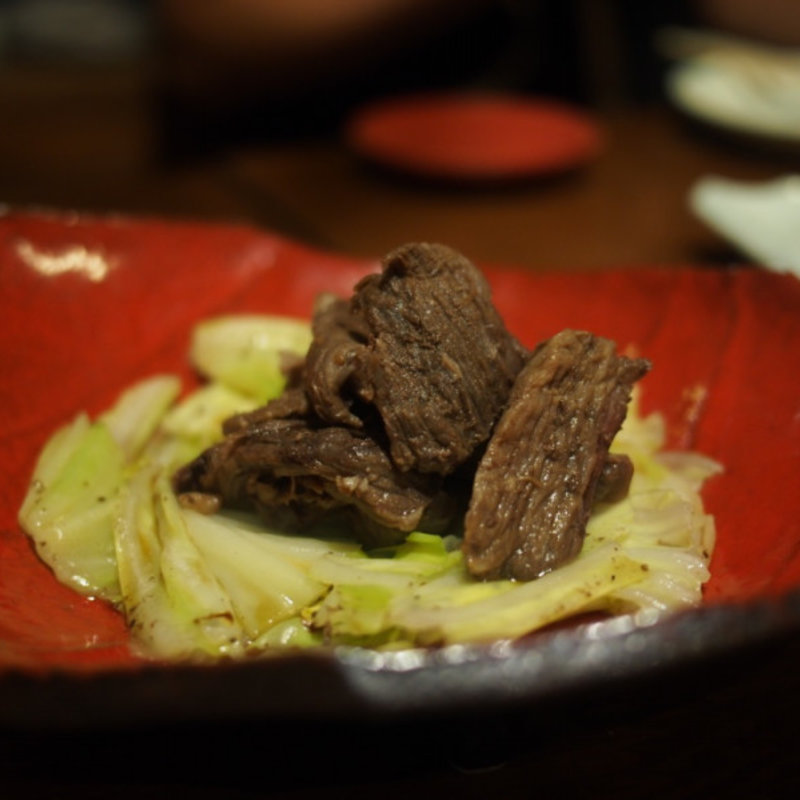 牛すじキャベツ(餃子と牛たん居酒屋おおとら南口店)