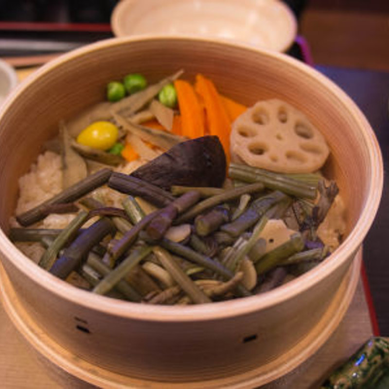 山菜わっぱめし(銀の穂 )