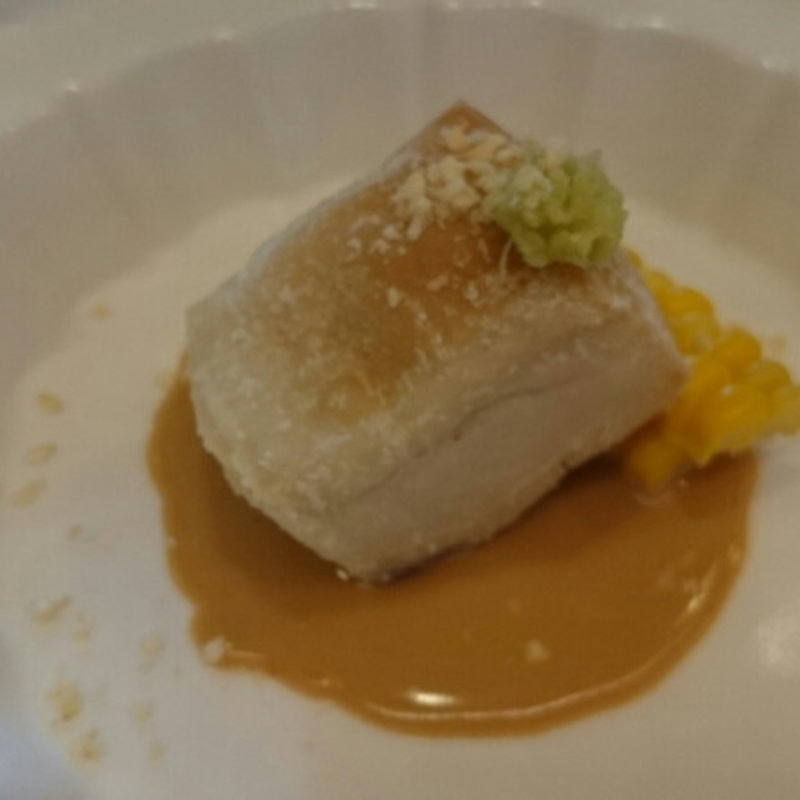 焼き胡麻豆腐(銀座　志 （ココロ）)