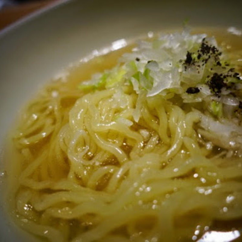 白バイ貝のラーメン(銀座　志 （ココロ）)