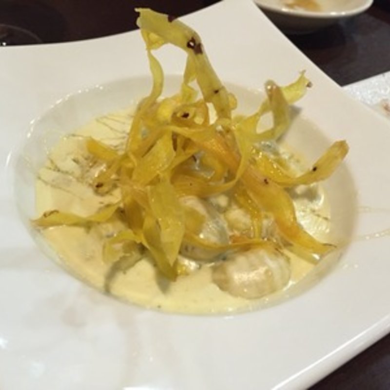 ゴルゴンゾーラとさつま芋のニョッキ(銀座でワイン。)