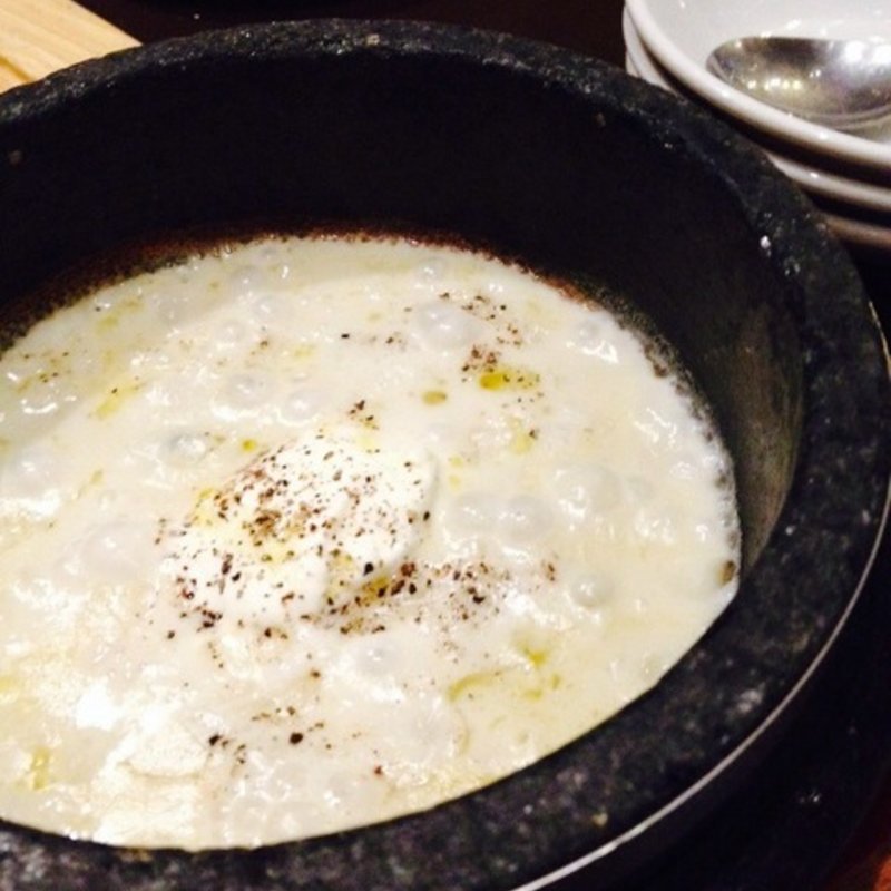 名物!! 4種チーズの石焼きリゾット(銀座でワイン。)