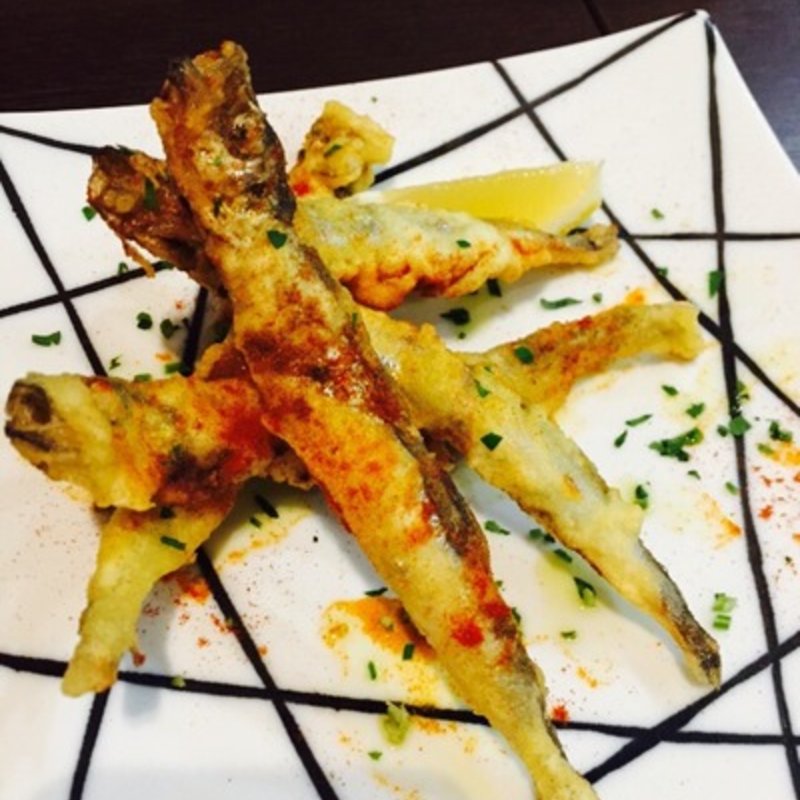 子持ちししゃものフリット(銀座でワイン。)