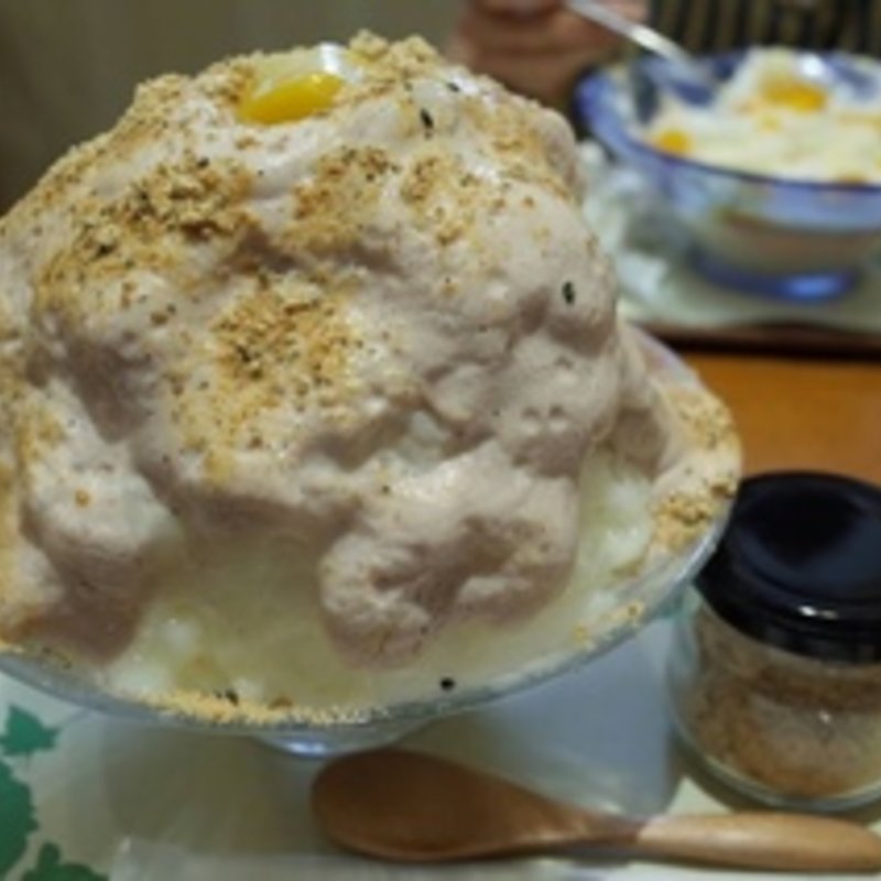 黒胡麻きなことあんミルクエスプーマ(銀座のジンジャー 銀座本店)