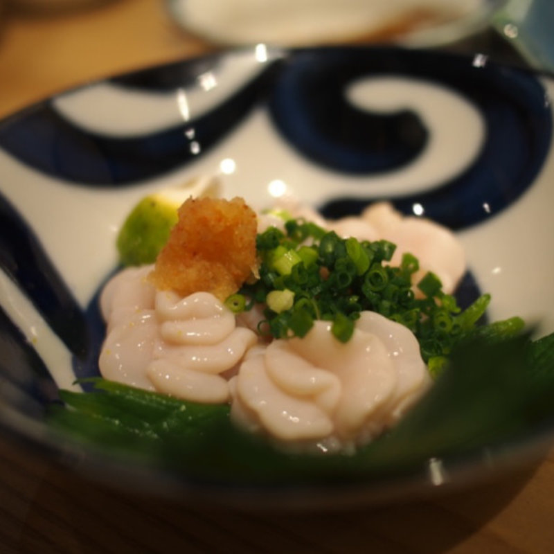真鱈の白子ポン酢(糧亭 銀座魚勝)