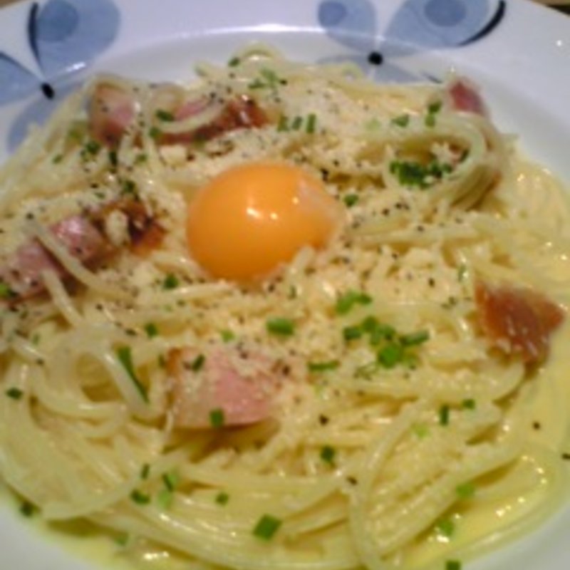 熟成厚切りベーコンのカルボナーラ 鎌倉風(鎌倉パスタ　横浜港南台グラスコート店)