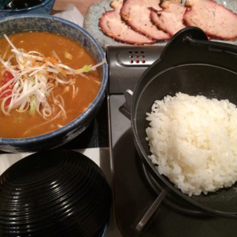 赤カレーうどんリゾットセット(鐘壱 )