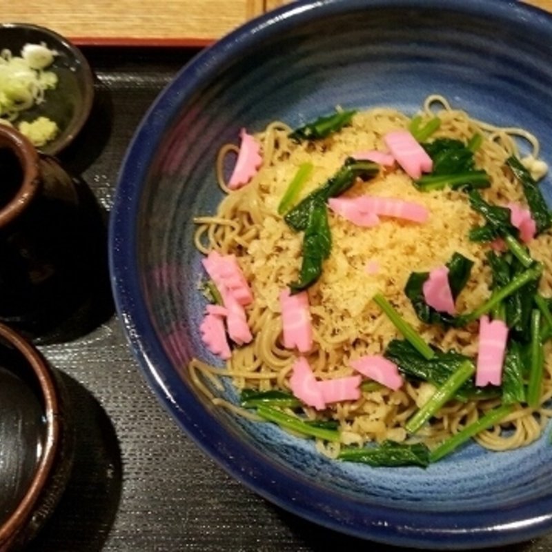 冷やしたぬき蕎麦(薬膳蕎麦 長命庵)