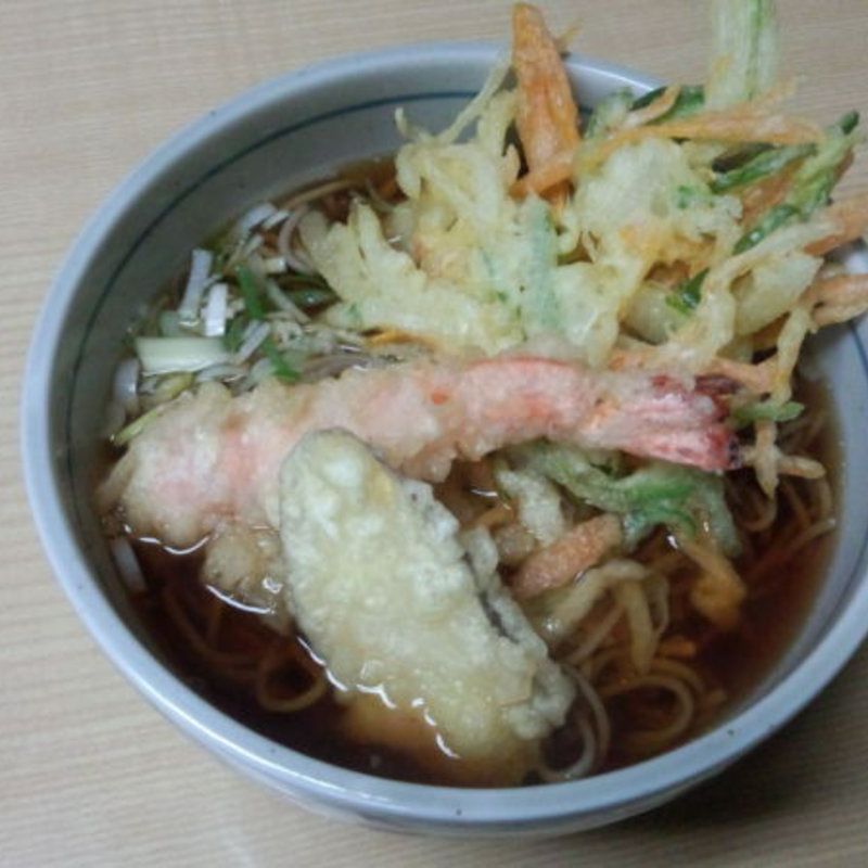 天ぷらそば(雁ヶ音茶屋)