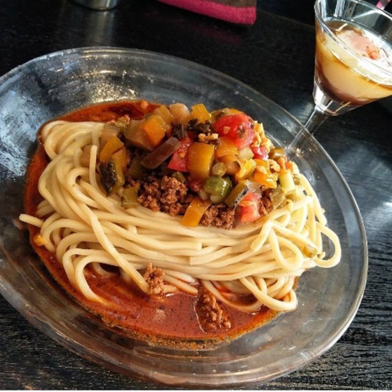 六種の夏野菜の冷やし汁なし担々麺 ※限定(雨ニモマケズ)