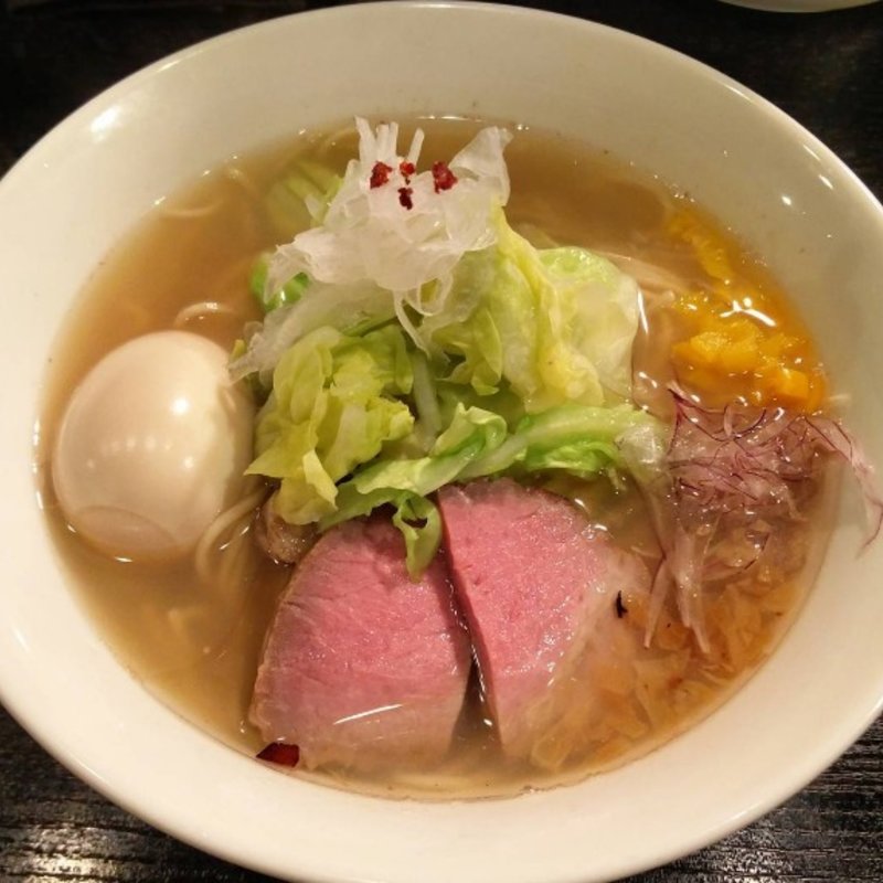 春野菜と蛤の貝出汁塩らーめん ※限定 (雨ニモマケズ)