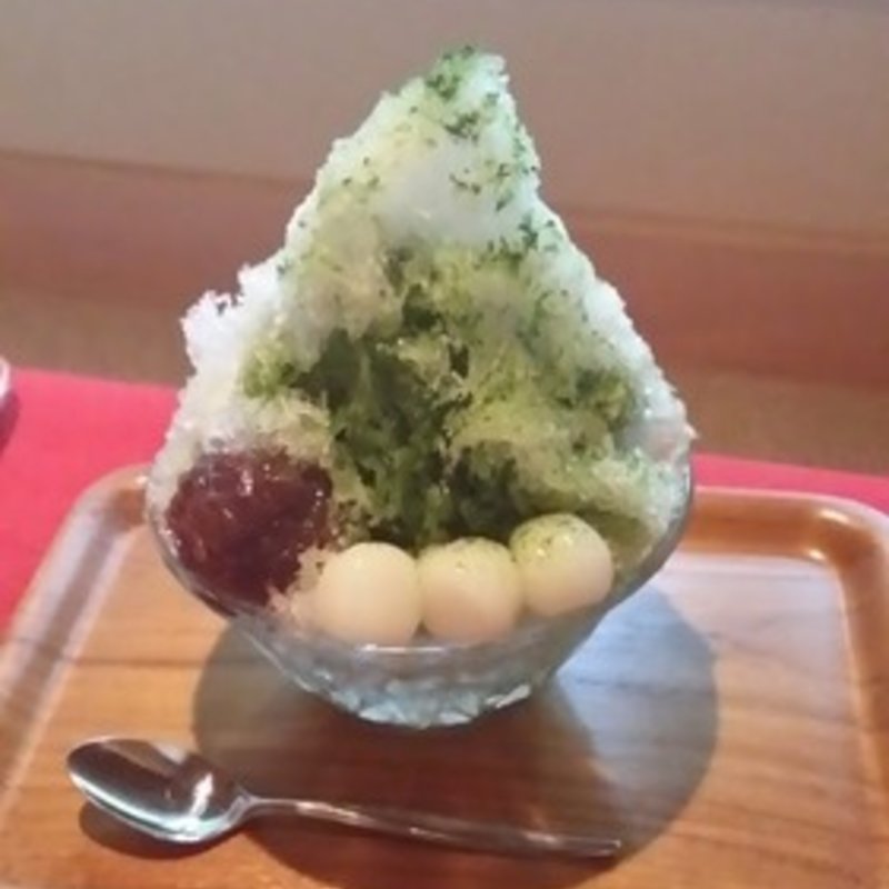 抹茶かき氷(雪月花)