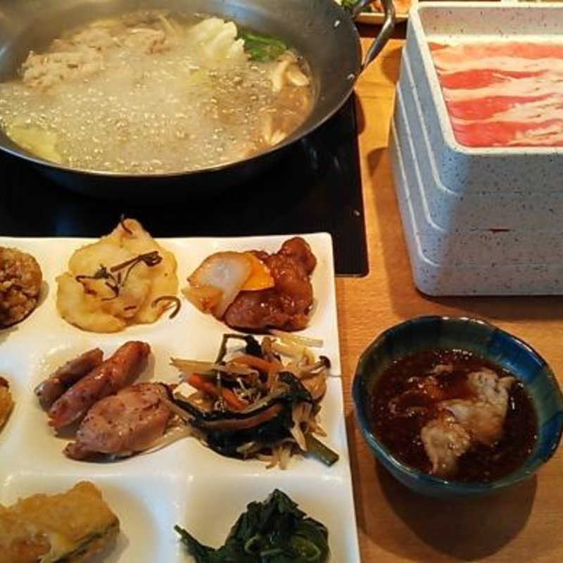 国産豚しゃぶしゃぶ食べ放題(露菴　福山南蔵王店)